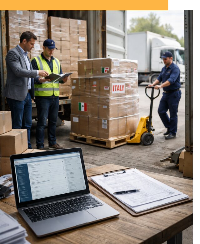 Доставка грузов из Италии: морские и авиаперевозки от 18675