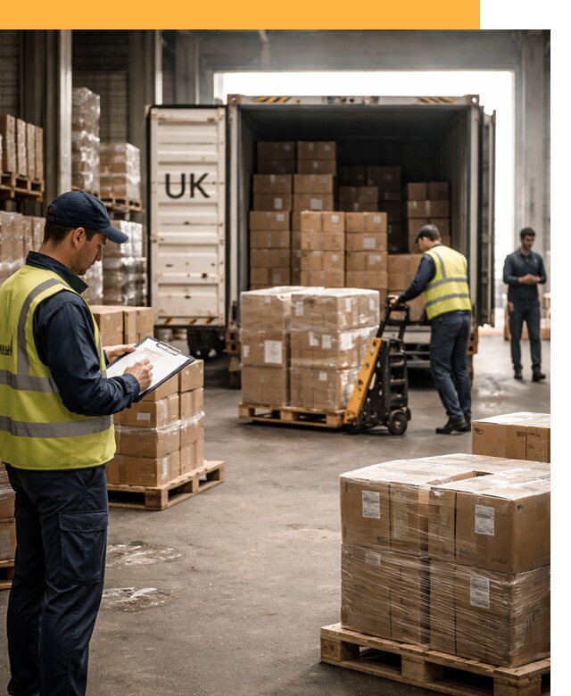 Доставка грузов из Великобритании с таможенным оформлением от 12969