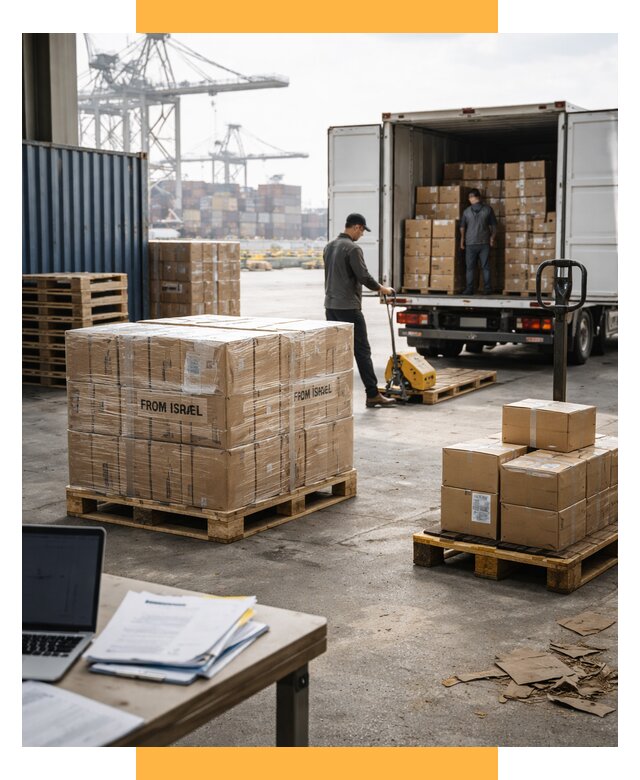 Доставка грузов из Израиля от 15563 р., логистика от СетСервис-Вдм