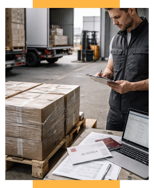 Доставка в Австрию от 67438 р. Логистика и экспорт СетСервис-Вдм