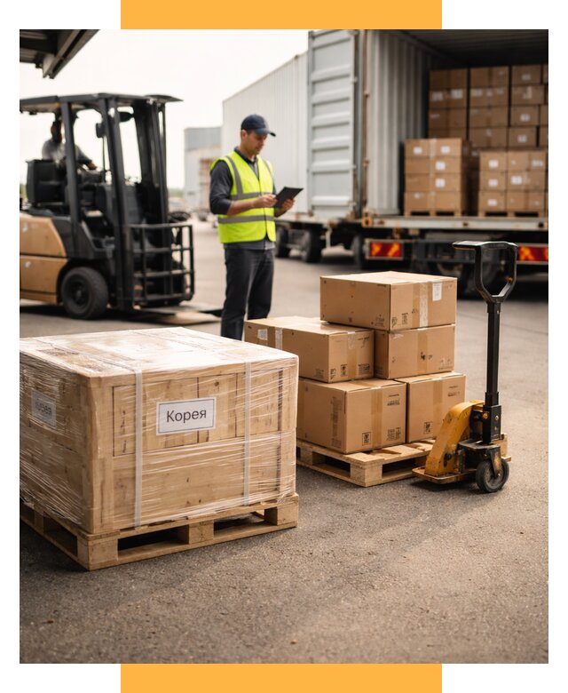 Доставка грузов в Корею из России от 36313 р. | СетСервис-Вдм