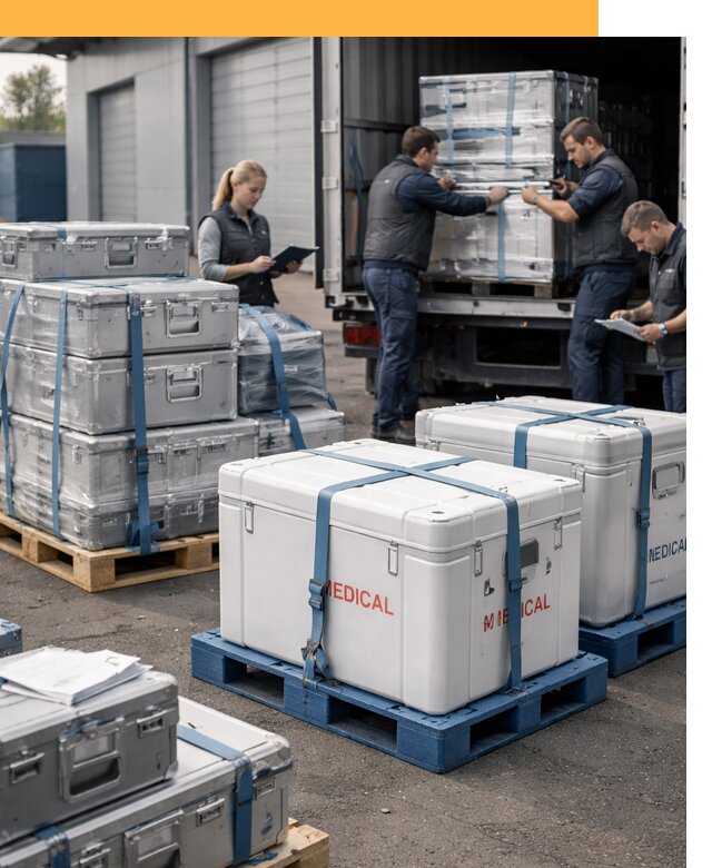 Перевозка медицинского оборудования по всему миру от 15563 руб