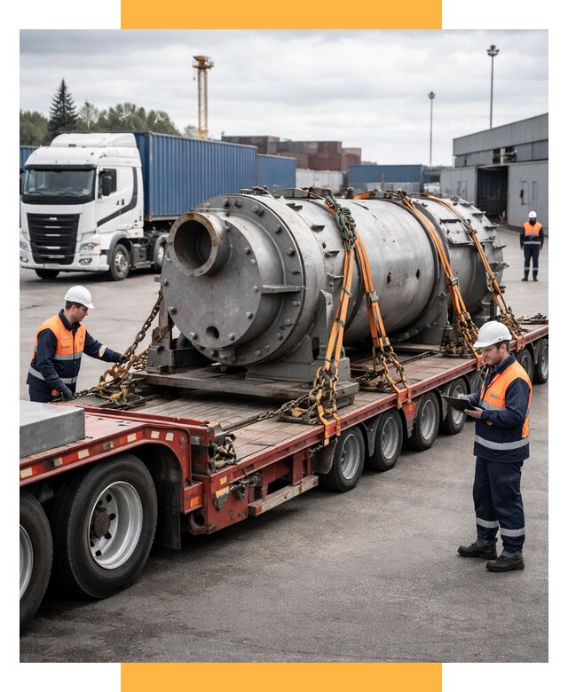 Перевозка тяжеловесных грузов под ключ от 155625 р. | СетСервис-Вдм