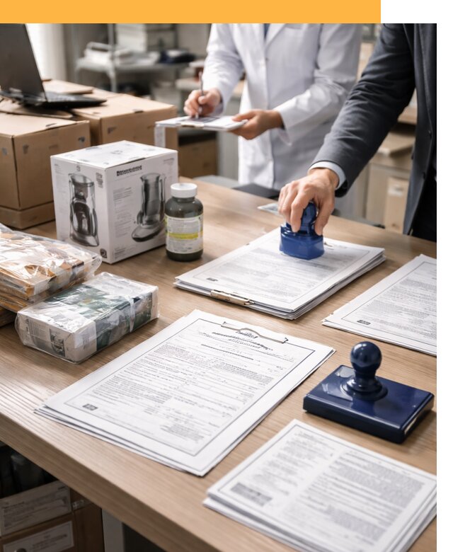 Сертификация импортных товаров от 12450 с таможенным сопровождением